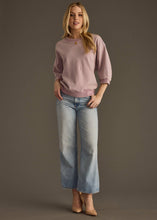Load image into Gallery viewer, Dusty Lilac Washed Short Sleeve Sweatshirt
