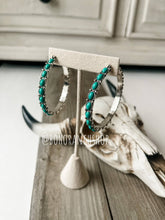 Load image into Gallery viewer, Western Navajo Hoop Earrings
