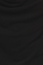 Load image into Gallery viewer, SHORT SLEEVE COWL NECK TOP: Black

