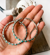 Load image into Gallery viewer, Western Navajo Hoop Earrings
