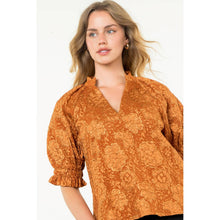 Load image into Gallery viewer, Short Sleeve Textured Top: TEAL
