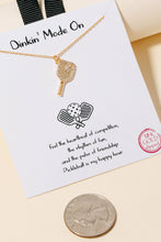 Load image into Gallery viewer, Pickle Ball Pendane Necklace: G
