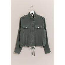 Load image into Gallery viewer, Double Gauze Jacket With Drawstring Hem: TERRACOTTA
