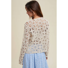 Load image into Gallery viewer, FLORAL LACE CARDIGAN / TAUPE
