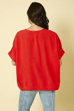 Load image into Gallery viewer, DOLMAN SLEEVE V-NECK TOP: Kelly Green
