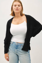 Load image into Gallery viewer, PLUS DOLMAN SLEEVE OPEN FRONT CARDIGAN: CAMEL

