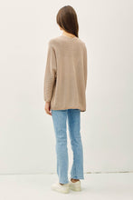 Load image into Gallery viewer, STRIPED DOLMAN SLEEVE OPEN CARDIGAN
