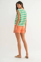 Load image into Gallery viewer, STRIPED CROCHET TANK TOP / BLACK
