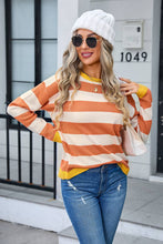 Load image into Gallery viewer, Multicolor Striped Ribbed Knit Sweater
