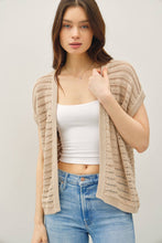 Load image into Gallery viewer, CROCHET OPEN CARDIGAN: Teal Blue
