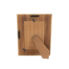 Load image into Gallery viewer, Penelope 4x6 Photo Resin Stamp Picture Frame Blue and Cream
