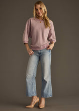 Load image into Gallery viewer, Dusty Lilac Washed Short Sleeve Sweatshirt
