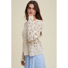 Load image into Gallery viewer, FLORAL LACE CARDIGAN / TAUPE
