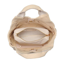 Load image into Gallery viewer, Resilience - Woven Straw Tote: Cream
