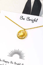 Load image into Gallery viewer, Circle Sun Pendant Necklace: G
