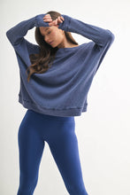 Load image into Gallery viewer, Waffle Ribbed Roundneck Pullover: NEW ORCHID
