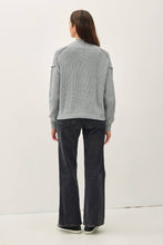 Load image into Gallery viewer, CHUNKY RIBBED KNIT RAW SEAM CARDIGAN
