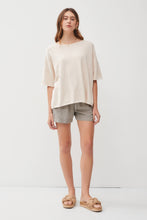 Load image into Gallery viewer, OVERSIZED DROP SHOULDER SHORT SLEEVE SWEATER TOP : Spruce
