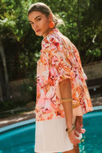 Load image into Gallery viewer, Floral Printed Blouse: Peach Fuzz
