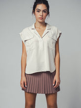 Load image into Gallery viewer, Western-Inspired Tencel Top: LT BLUE
