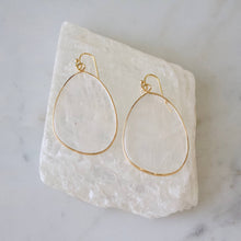 Load image into Gallery viewer, Slab Earrings - Quartz, Amazonite: Quartz
