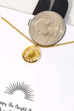 Load image into Gallery viewer, Circle Sun Pendant Necklace: G
