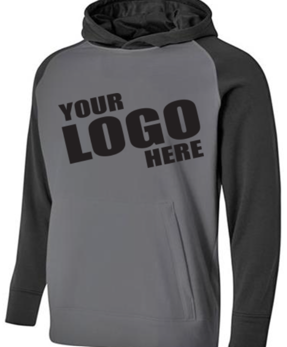 A4-Youth Color Block Tech Fleece Hoodie