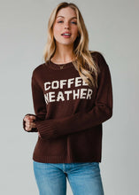 Load image into Gallery viewer, PANACHE - SWEATER WEATHER DARK BROWN KNIT SWEATER
