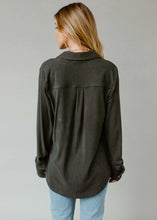 Load image into Gallery viewer, PANACHE - DARK GRAY SUPER SOFT BUTTON UP
