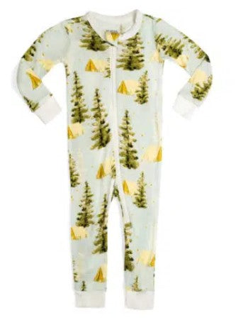 Milkbarn Bamboo Camping Zipper Pajama