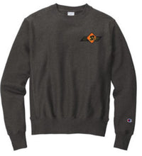 Load image into Gallery viewer, Safety Signs Champion Reverse Weave Crewneck Sweatshirt with embroidered logo
