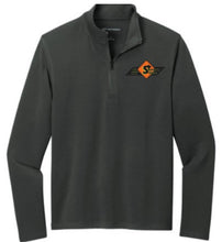 Load image into Gallery viewer, Safety Signs Microterry 1/4 zip pullover with embroidered logo
