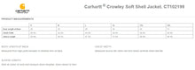 Load image into Gallery viewer, Safety Signs Carhartt Crowley Soft shell Jacket with embroidered logo
