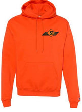 Load image into Gallery viewer, Safety Signs Champion Powerblend Hooded sweatshirt with embroidered logo
