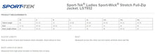 Load image into Gallery viewer, Safety Signs Ladies Sport-Wick Stretch Full Zip Jacket with embroidered logo

