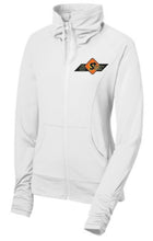 Load image into Gallery viewer, Safety Signs Ladies Sport-Wick Stretch Full Zip Jacket with embroidered logo
