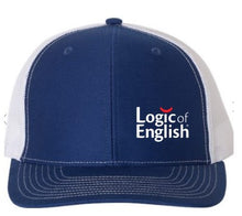Load image into Gallery viewer, Logic of English Richardson 112 Snapback Trucker Hat with embroidered logo

