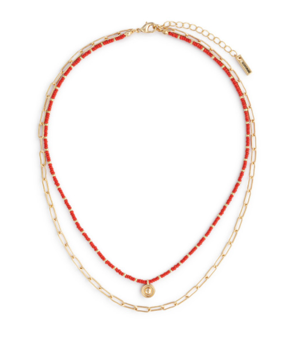 Demdaco Red thread layered lecklace