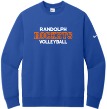 Load image into Gallery viewer, Rockets Volleyball Nike Club Fleece Sleeve Swoosh Crew
