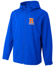 Load image into Gallery viewer, Rockets Football Full Zip Force Windbreaker with embroidered logo
