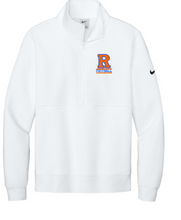 Load image into Gallery viewer, Rockets Football Nike Club Fleece Sleeve Swoosh 1/2-Zip with embroidered logo
