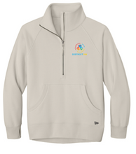 Load image into Gallery viewer, New Era® Women’s Heritage Fleece 1/2-Zip with embroidered logo

