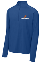 Load image into Gallery viewer, R Cross Country Sport-Tek® Sport-Wick® Stretch 1/4-Zip Pullover with embroidered logo
