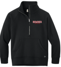 Load image into Gallery viewer, CF Girls Soccer New Era® Women’s Heritage Fleece 1/2-Zip with embroidered logo
