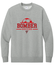 Load image into Gallery viewer, CF Girls Soccer Nike Club Fleece Sleeve Swoosh Crew

