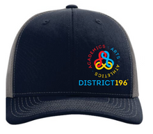 Load image into Gallery viewer, DIST 196 Richardson 112 Snapback Trucker Cap with embroidered logo
