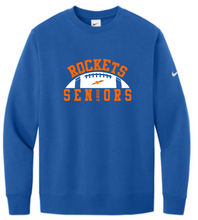 Load image into Gallery viewer, Rockets SENIOR Football Nike Club Fleece Sleeve Swoosh Crew
