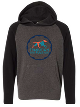 Load image into Gallery viewer, TRANSITION PLUS Youth Lightweight Special Blend Raglan Hooded Sweatshirt
