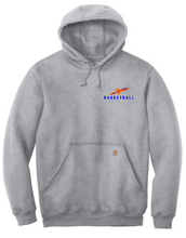 Load image into Gallery viewer, R Basketball Carhartt® Midweight Hooded Sweatshirt with embroidered logo
