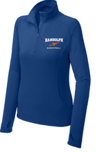 Load image into Gallery viewer, R Basketball Sport-Tek® Women's Sport-Wick® Stretch 1/4-Zip Pullover with embroidered logo
